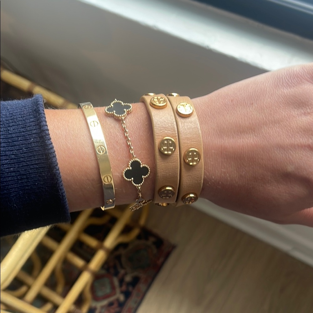 Tory Burch Leather Wrap Bracelet